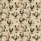 Springs Creative French Rooster Cream Stencil Cotton Fabric